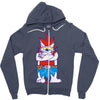 wild aztec monster Zipper Hoodie