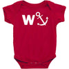 w anchor funny pub joke Baby Bodysuit