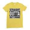 straight outta salty springs Ladies Fitted T-Shirt