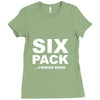 six pack coming soon mens Ladies Fitted T-Shirt