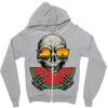 watermelon skull Zipper Hoodie