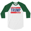 Re-Elect Donald Trump President 2020 Make America Great Again t-shirt 3/4 Sleeve Shirt