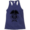 skull with beard Racerback Tank