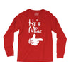 he's mine she's mine Long Sleeve Shirts