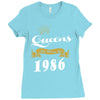queens are born in 1986 Ladies Fitted T-Shirt