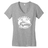 delorean express  funny Women's V-Neck T-Shirt
