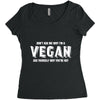 Don't Ask Me Why I'm A Vegan Ask Yourself Why You're Not Women's Triblend Scoop T-shirt