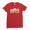 montana mountains Ladies Fitted T-Shirt