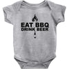 eat bbq drink beer Baby Bodysuit