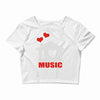 new i love house Crop Top