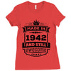 Made In 1942 And Still Awesome Ladies Fitted T-Shirt