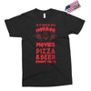 horror movies, pizza and beer Exclusive T-shirt