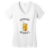 Drinking Buddies Juice Women's V-Neck T-Shirt