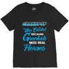 Grandpop Was Created because Grankids Need Real Heroes V-Neck Tee