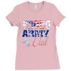 proud army dad 3 Ladies Fitted T-Shirt