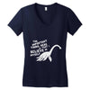 lochness monster Women's V-Neck T-Shirt