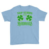stop starting at my shamrocks Youth Tee
