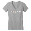 vegan friends tv show parody Women's V-Neck T-Shirt