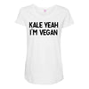 kale yeah i'm vegan Maternity Scoop Neck T-shirt