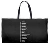 beard length chart funny professor grandpa mustache humor Weekender Totes