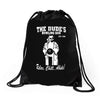 the big lebowski homage Drawstring Bags