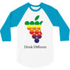 drink different 3/4 Sleeve Shirt