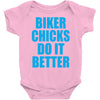 biker chicks do it better Baby Onesie