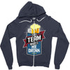 drinking beer Zipper Hoodie