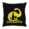 winosaurus Throw Pillow