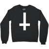 wasted youth inverted cross indie geek swag funny Crewneck Sweatshirt