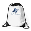 lets bounce Drawstring Bags