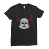 darth vader reindeer Ladies Fitted T-Shirt