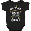 legendary riders are born in 1969 Baby Bodysuit