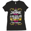 i am a june women Ladies Fitted T-Shirt
