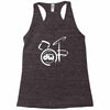 dw drum music instrument logo Racerback Tank