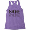 save black Racerback Tank