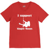 i support single moms V-Neck Tee