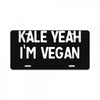 kale yeah i'm vegan License Plate