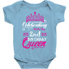 Celebrating With the 2nd Birthday Queen Baby Onesie