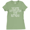 the enire cat population is my best friend Ladies Fitted T-Shirt
