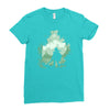 the adventure begins Ladies Fitted T-Shirt