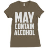 may contain alcohol (2) Ladies Fitted T-Shirt