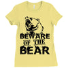 Beware Of The Bear Ladies Fitted T-Shirt