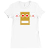 lmfao robot head Ladies Fitted T-Shirt