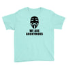 we are anonymous tshirt pipa sopa acta v for vendetta hacker's t shirt Youth Tee