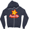 power up Zipper Hoodie