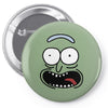 pickle rick face Pin-back button