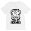 Never Underestimate Dog Rescuer Who Was Born December V-Neck Tee