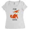 for fox sake Women's Triblend Scoop T-shirt