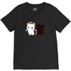 purr evil 2 V-Neck Tee